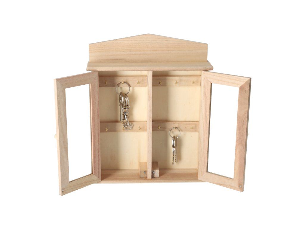 Drveni ormarić za ključeve - 27 x 21 x 6,5 cm | AtmoWood.hr