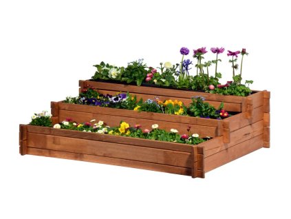 Drvena gredica na 3 kata 110 x 88 x 36 cm