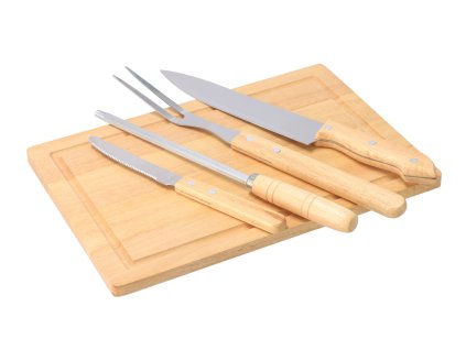 4-dijelni set za roštilj s daskom za rezanje