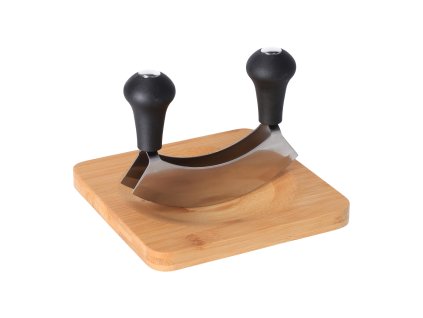 Daska od bambusa sa nožem za rezanje začinskog bilja