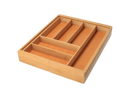 Proširivi organizator od bambusa za pribor za jelo