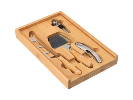 Set od bambusa za sir i vino