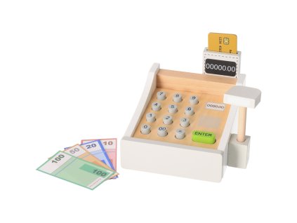 Drvena kasa za unos - bijela