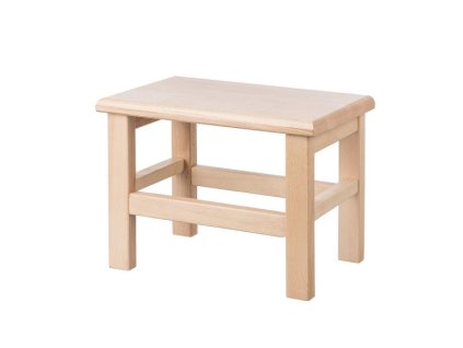 Drvena četvrtasta stoličica