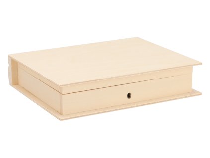 Drvena kutija knjiga s ključem