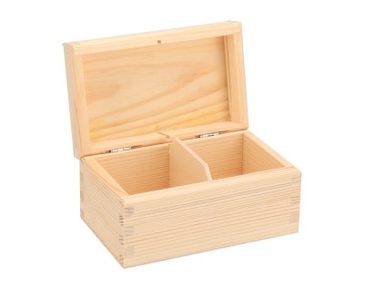 Drvena kutija za čaj (2 odjeljka)