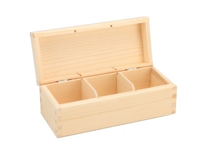 Drvena kutija za čaj (3 odjeljka)