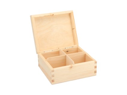 Drvena kutija za čaj (4 odjeljaka)