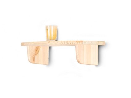 Drvena zidna polica 45 cm