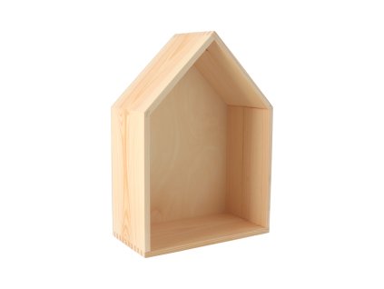 Drvena polica kućica - srednja