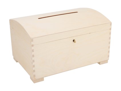 Drvena škrinja XIII kasica s ključem