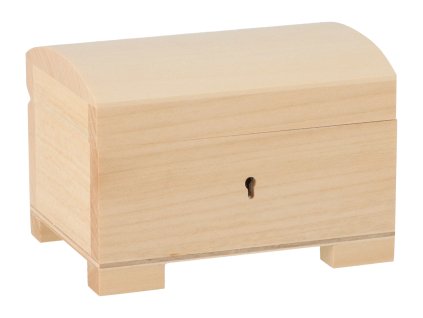 Drveni kovčežić za ogrlice i nakit s ključem