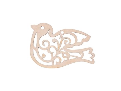 5235 1 drevena vanocni ozdoba ptacek