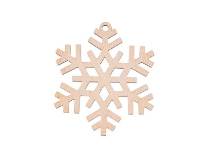 Drveni božićni ukras - pahuljica