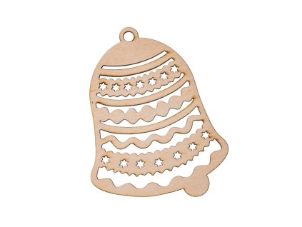 Drveni božićni ukras - zvono