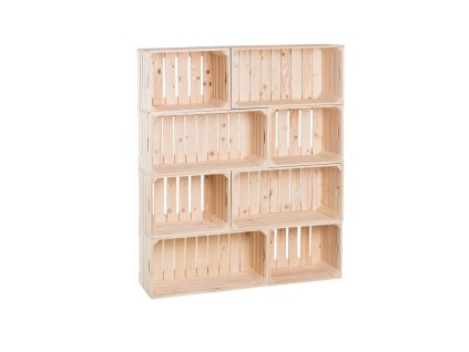 Drveni sanduci biblioteka 120 x 100 x 30 cm