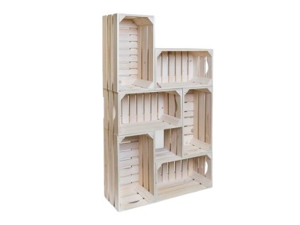 Drveni sanduci biblioteka 62x102x20 cm