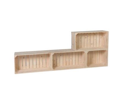 Drveni sanduci regal 160 x 60 x 24 cm