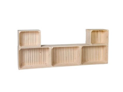 Drveni sanduci regal 180 x 69 x 24 cm