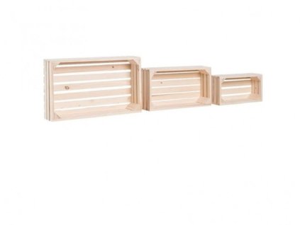 Drveni sanduci polica smreka II