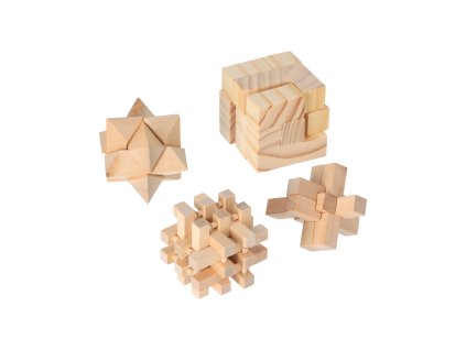 Drvene mozgalice set - 4 kom