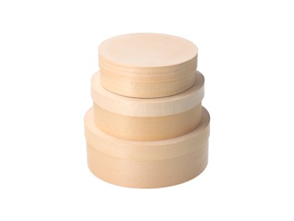 Drvene kutije od furnira 3 kom.