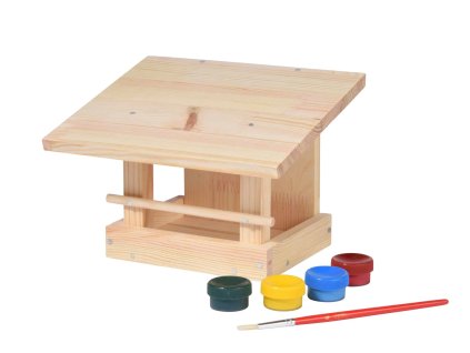 Drvena hranilica za ptice za ukrašavanje 22,5 x 18 x 16 cm