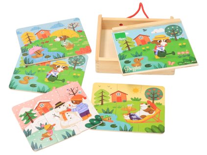 Drvene slagalice - 4 godišnja doba