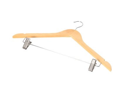 Drvena vješalica s klip kvačicama - 44 x 28 cm