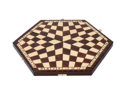 Drveni šah - heksagon za 3 igrača