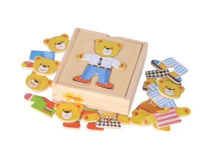 Drvena puzzle s umetanjem Medo