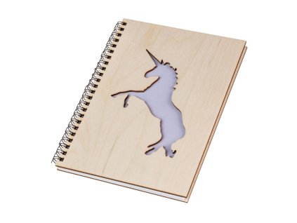 Drveni blok A5 - jednorog