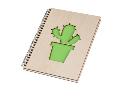 Drveni blok A5 - kaktus II