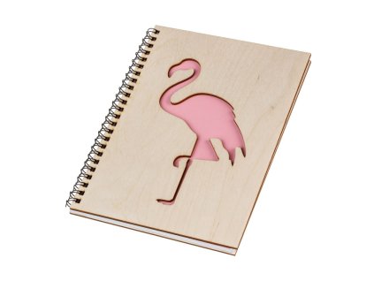Drveni blok A5 - flamingo