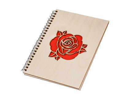 Drveni blok A5 - ruža