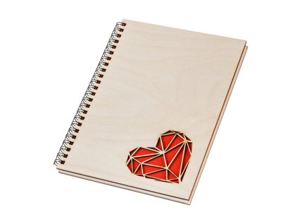 Drveni blok A5 - srce II