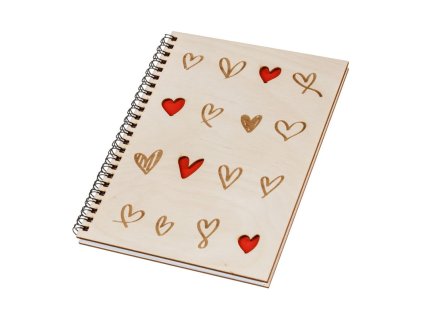 Drveni blok A5 - srca