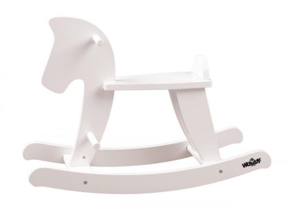 Drveni konjić za ljuljanje bijeli