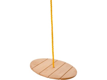 Drvena ljuljačka u obliku tanjura