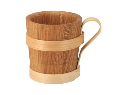 Drvena krigla - sa širim gornjim rubom