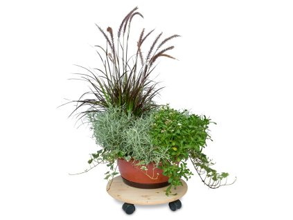 Drvena okrugla baza s kotačima