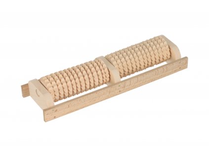 Drveni masažer za stopala - 2 valjci