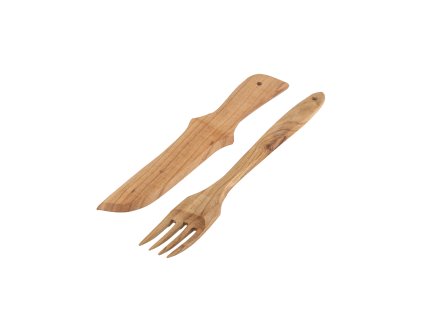 Drveni pribor za jelo - 1 par