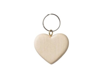 Drveni privjesak srce