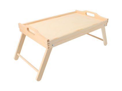 Drveni poslužavnik za krevet 50x30 cm - nelakiran