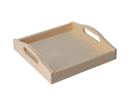 Drveni pladanj za posluživanje 24x24 cm