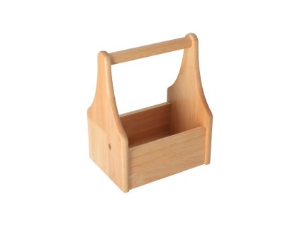 Drveni stalak za posude za začine i dodatke jelu