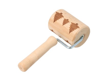 Reljefni jednoručni valjak za tijesta drvce