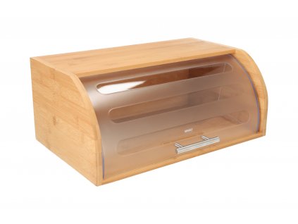 Kutija za kruh bambus BRILLANTE 40,5 x 27 x 17 cm s plastičnim poklopcem