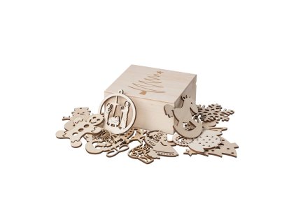 Kolekcija božićnih ukrasa u kutiji - 12 kom.